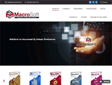 Tablet Screenshot of macrosoft.com.tr
